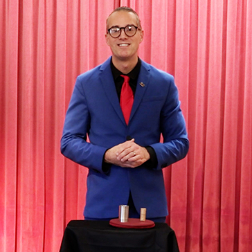 Olly Williams performing at The Wessex Magicial Association